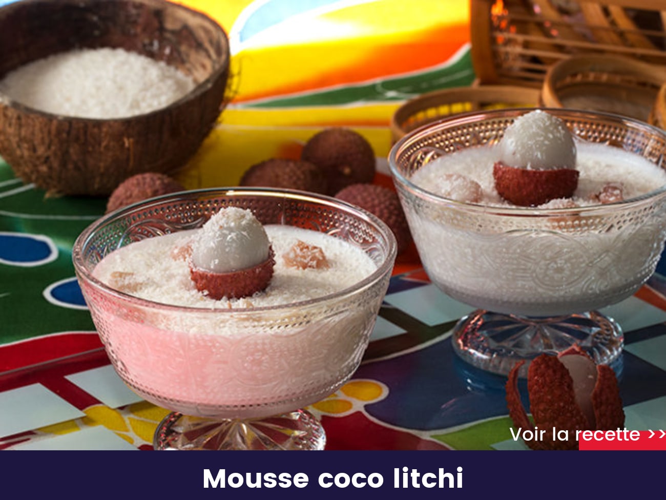 Mousse coco litchi